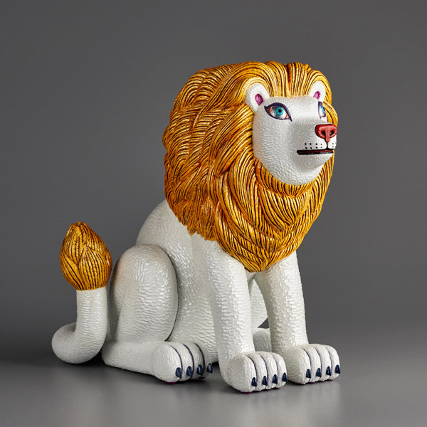三沢厚彦 ANIMALS ライオン ゴールド ソフトビニール完成品