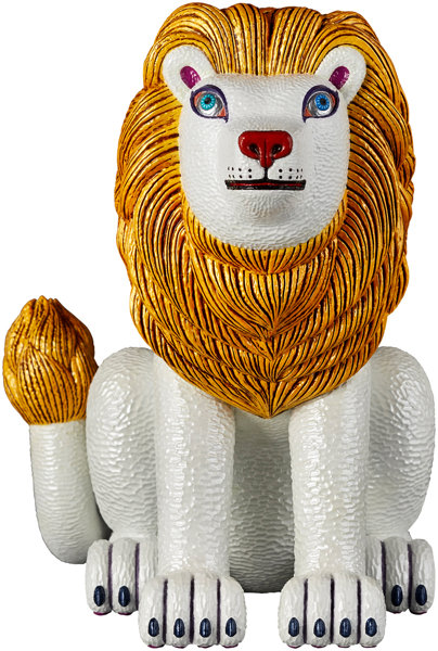 三沢厚彦 ANIMALS ライオン ゴールド ソフトビニール完成品