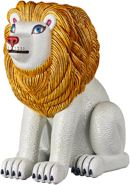 三沢厚彦 ANIMALS ライオン ゴールド ソフトビニール完成品