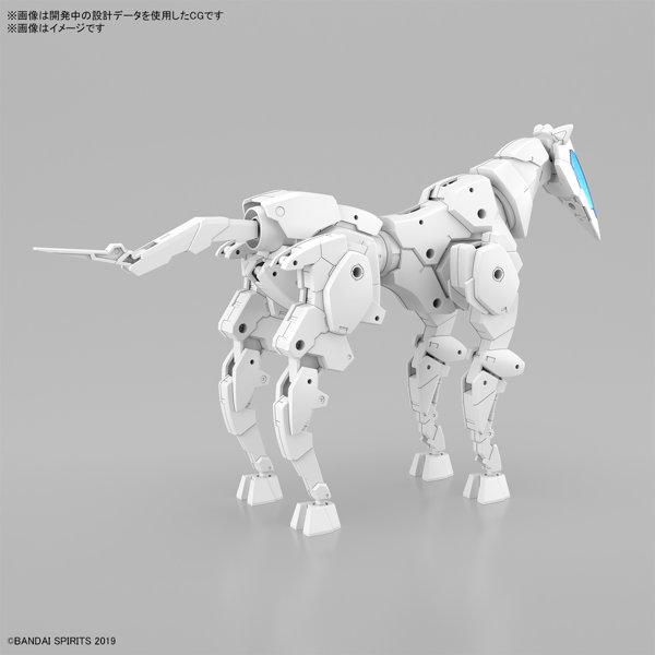【50％ポイント還元中】30MM 1/144 エグザビークル（ホースメカVer.）［ホワイト］