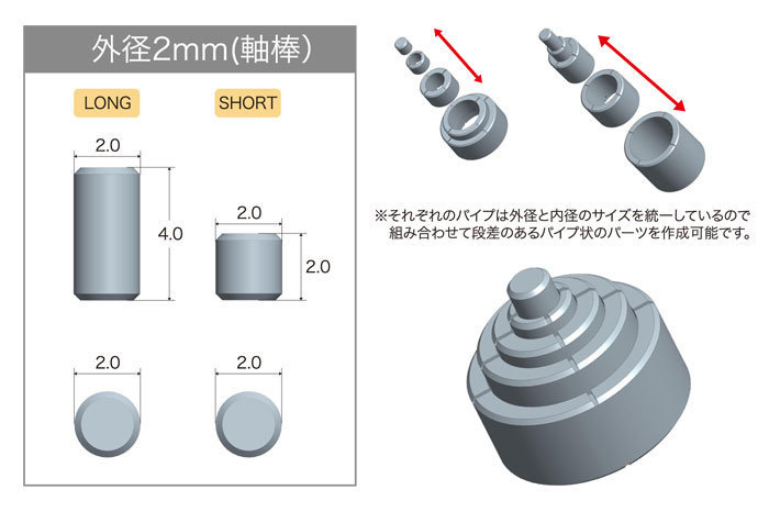 プラユニットP145 ショートパイプ