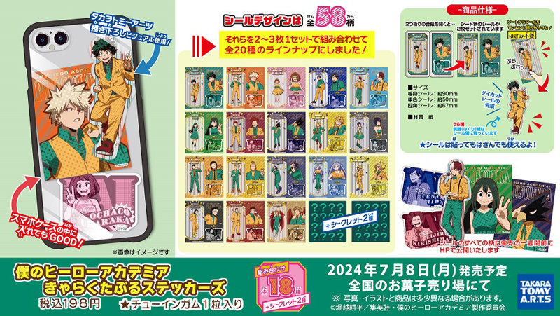 僕のヒーローアカデミア きゃらくたぶるステッカーズ