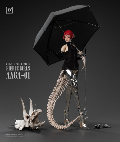 Beautiful Chemistry Fierce Girls Series BONE GIRL/ TRICERATOPS