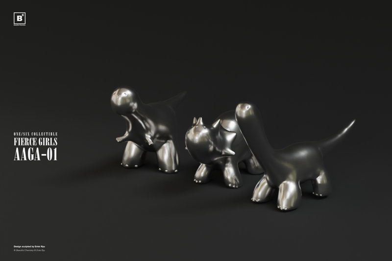 Beautiful Chemistry Fierce Girls Series BONE GIRL/ TRICERATOPS