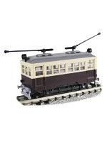 14105 2軸単車　2本トロリーポール　ぶどう/クリーム