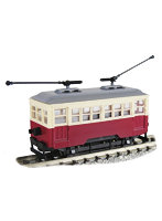 14107 2軸単車　2本トロリーポール　国鉄標準色