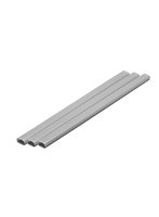OM-425 プラ=材料【グレー】 細長丸パイプ 7x14mm 3本入