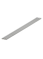 OM-455 プラ=材料【グレー】 ハーフパイプ 3.5x7mm 3本入