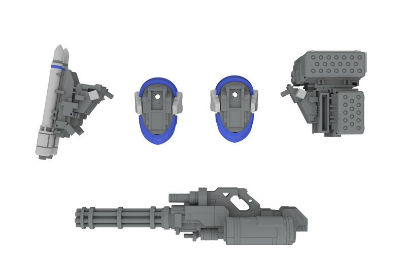 X-4＋（PD-802） 装甲歩兵用 武装セット3 ［武装取り付け用肩パーツ＆DRu35 MLC＆R25ロケット＆M7Aガトリング砲］