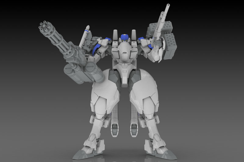 X-4＋（PD-802） 装甲歩兵用 武装セット3 ［武装取り付け用肩パーツ＆DRu35 MLC＆R25ロケット＆M7Aガトリング砲］