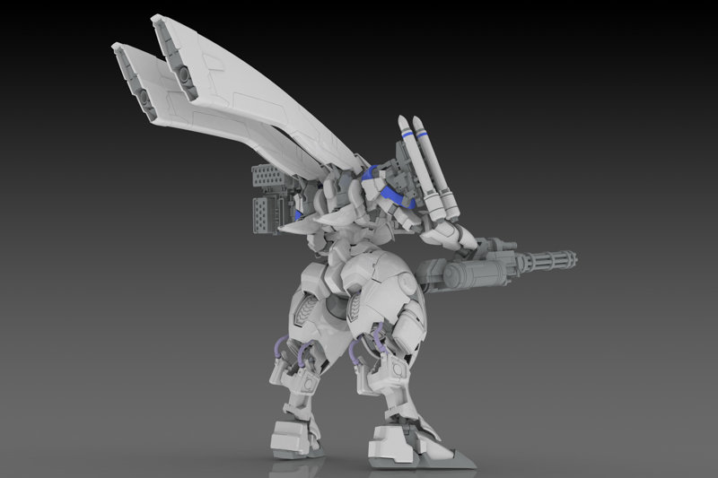 X-4＋（PD-802） 装甲歩兵用 武装セット3 ［武装取り付け用肩パーツ＆DRu35 MLC＆R25ロケット＆M7Aガトリング砲］
