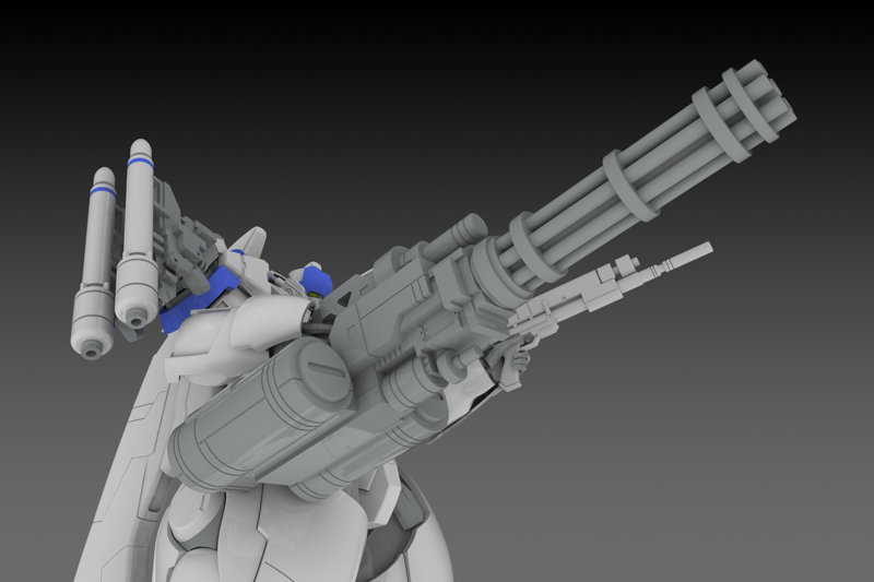 X-4＋（PD-802） 装甲歩兵用 武装セット3 ［武装取り付け用肩パーツ＆DRu35 MLC＆R25ロケット＆M7Aガトリング砲］