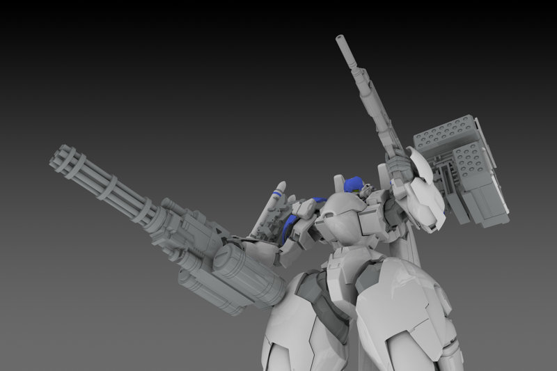 X-4＋（PD-802） 装甲歩兵用 武装セット3 ［武装取り付け用肩パーツ＆DRu35 MLC＆R25ロケット＆M7Aガトリング砲］