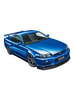 【再販】 8 1/24 ニッサン BNR34 スカイラインGT-R V-specII ’02 ザ・モデルカー