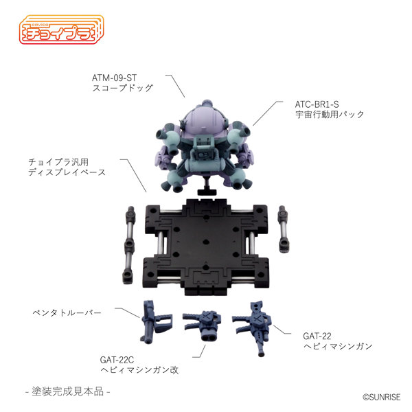 【10%ポイント還元中】チョイプラ スコープドッグ ラウンドムーバー装備型 メルキア軍カラー