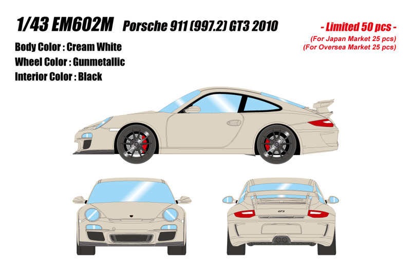 ポルシェ 911 997.2 GT3 2010 クリームホワイト