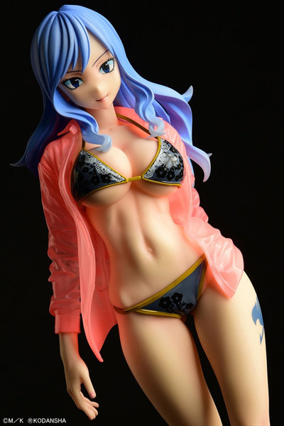 ジュビア・ロクサーGravure_Style FAIRY TAIL 『黒ビキニ！！』濡れ透けワイシャツSP