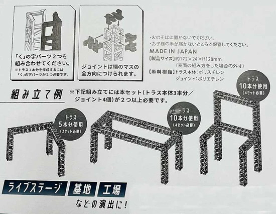 ミニチュア トラスセット（1BOX=10個入）