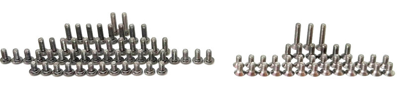 SPRING TITANIUM SCREW SET for AXON TC10/3