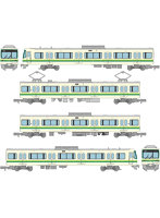 鉄道コレクション 仙台市交通局1000N系南北線4両セットB