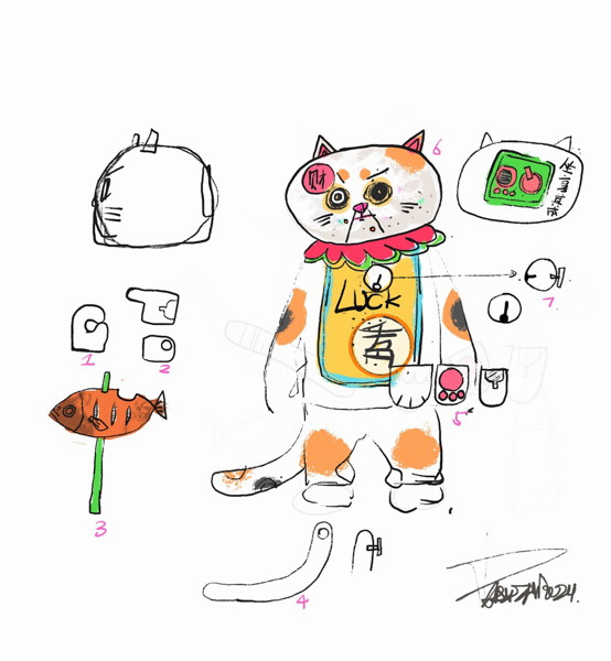 ダムトイ x コールドッグ ミスフォーチュン クラッシャー ミャオウ