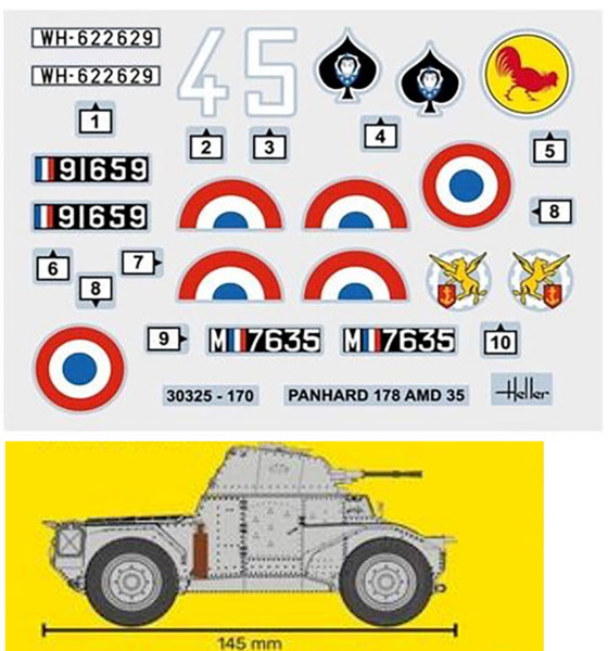 HE30325 1/35 WW.II フランス軍 パナール 178 AMD35 装輪装甲車