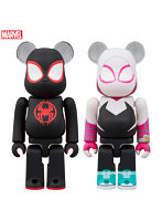 BE@RBRICK MARVEL SPIDER-MAN（Miles Morales） ＆ SPIDER-GWEN 2PCS SET