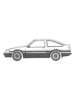 ISD-006 1/24 頭文字Dシリーズ No.006 ハチロクレビン 秋山渉