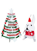 【BOX販売】クリスマスツリー＆うさぎ（1BOX=10個入）