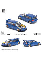 パンデムシビック EG6 メタリックブルー オープンボンネット