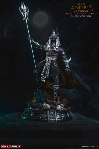 アクションフィギュア アヌビス ガーディアン オブ ザ アンダー ザ ワールド シルバー