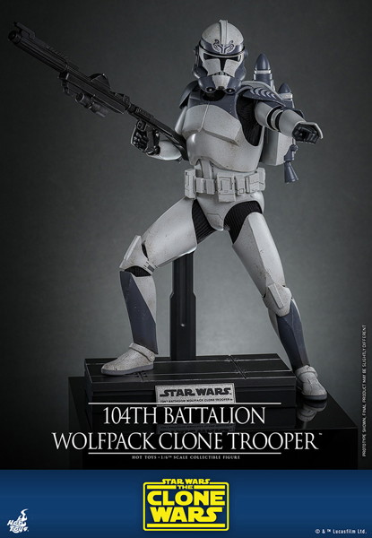 【テレビ・マスターピース】 『スター・ウォーズ:クローン・ウォーズ』1/6スケールフィギュア クローン・トルーパー（ウルフパック/第104大隊）