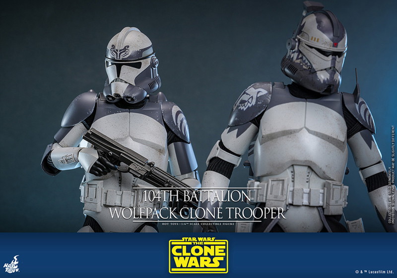 【テレビ・マスターピース】 『スター・ウォーズ:クローン・ウォーズ』1/6スケールフィギュア クローン・トルーパー（ウルフパック/第104大隊）