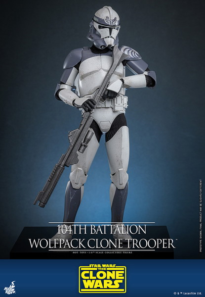 【テレビ・マスターピース】 『スター・ウォーズ:クローン・ウォーズ』1/6スケールフィギュア クローン・トルーパー（ウルフパック/第104大隊）
