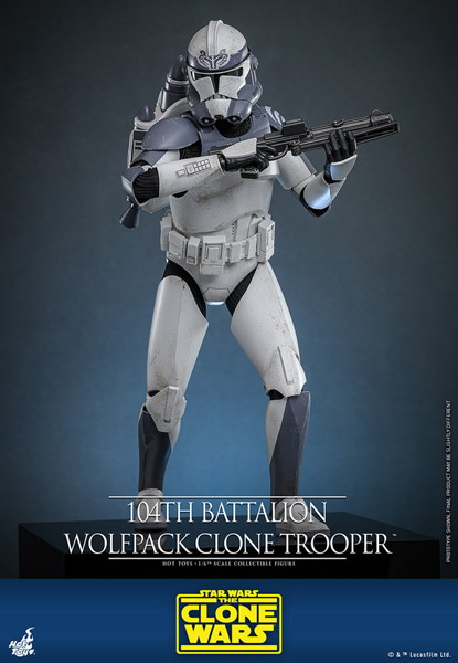 【テレビ・マスターピース】 『スター・ウォーズ:クローン・ウォーズ』1/6スケールフィギュア クローン・トルーパー（ウルフパック/第104大隊）