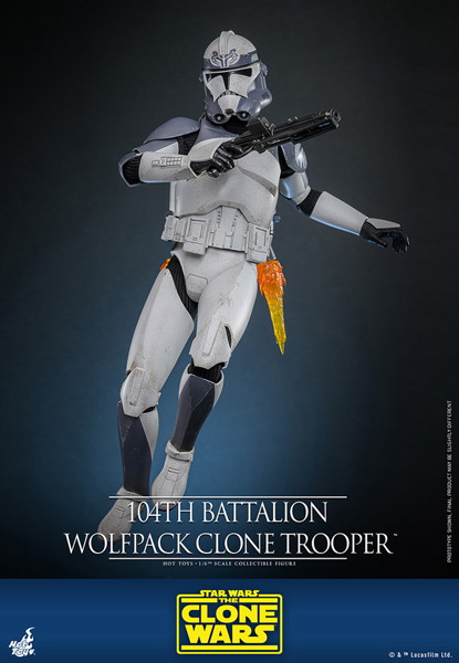 【テレビ・マスターピース】 『スター・ウォーズ:クローン・ウォーズ』1/6スケールフィギュア クローン・トルーパー（ウルフパック/第104大隊）