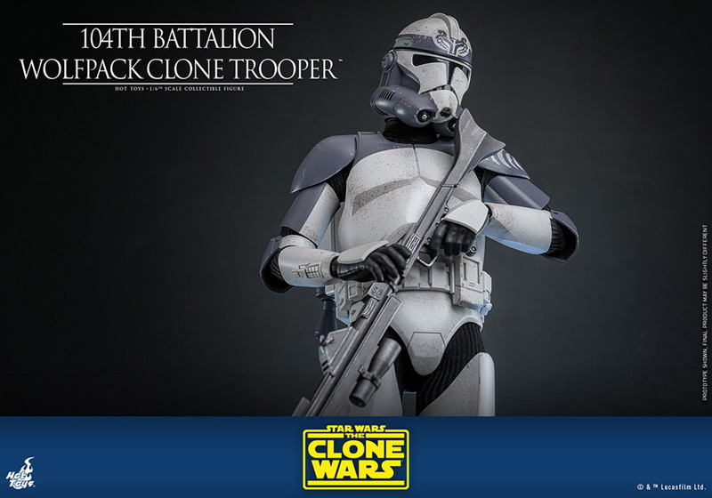【テレビ・マスターピース】 『スター・ウォーズ:クローン・ウォーズ』1/6スケールフィギュア クローン・トルーパー（ウルフパック/第104大隊）