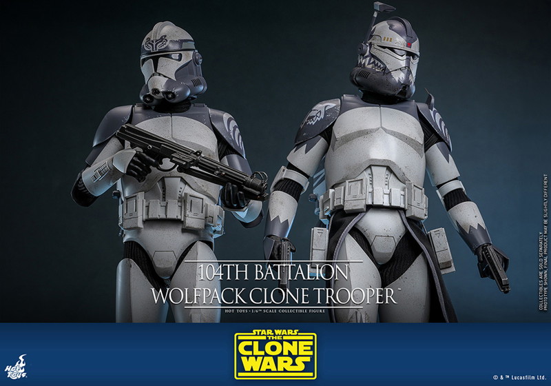 【テレビ・マスターピース】 『スター・ウォーズ:クローン・ウォーズ』1/6スケールフィギュア クローン・トルーパー（ウルフパック/第104大隊）
