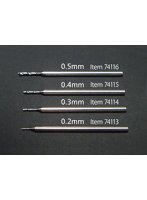 74116 精密ドリル刃0.5mm （軸径1.0mm）