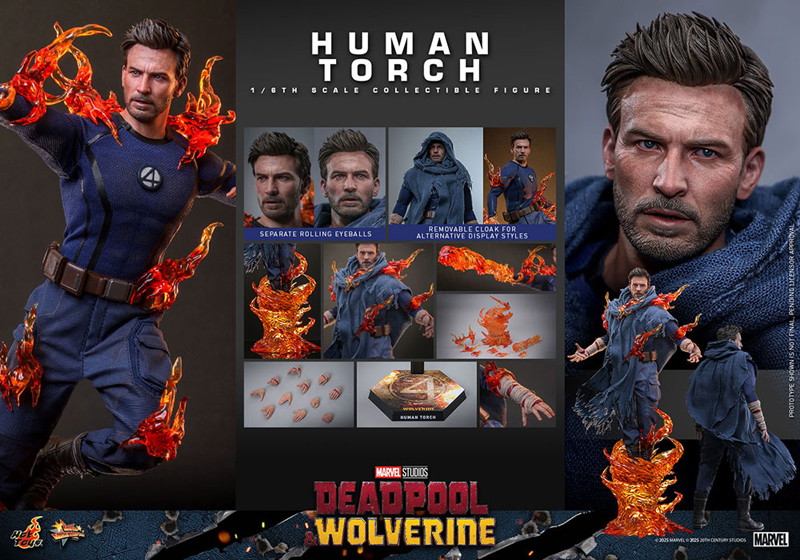【ムービー・マスターピース】 『デッドプール＆ウルヴァリン』1/6スケールフィギュア ヒューマン・トーチ