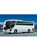 BUS1EX-1 1/32 観光BUSシリーズ No.1 EX-1 日野セレガ スーパーハイデッカ（バスガイド＆バス運転手フィギュア付き）