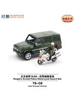 BAIC（北京汽車）BJ180（グリーン）中国人民武装警察バイク・警護セット