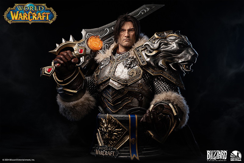 Infinity Studio X Blizzard Entertainment World of Warcraft Varian Wrynn life size bust