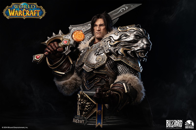 Infinity Studio X Blizzard Entertainment World of Warcraft Varian Wrynn life size bust
