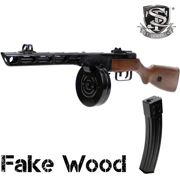 S＆T PPSh-41 電動ガン フェイクウッド