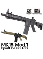 S＆T Mk18 MOliveDrab.1 スポーツラインG3電動ガン DarkEarth（Colt刻印）
