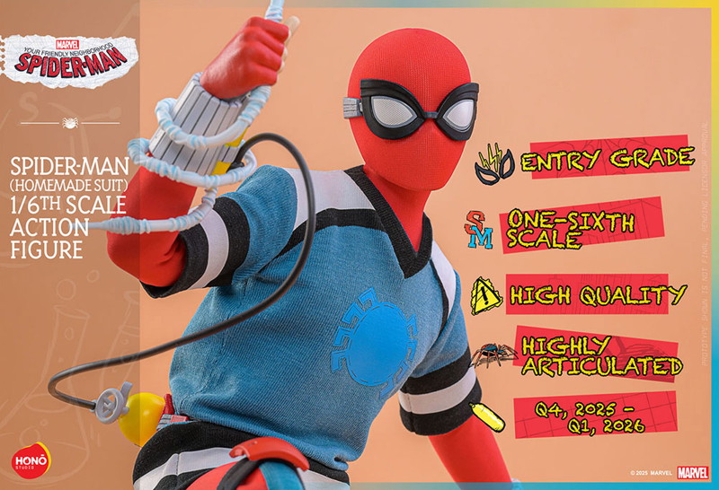 【炎スタジオ】 『スパイダーマン:フレンドリー・ネイバーフッド』1/6スケールフィギュア スパイダーマ...