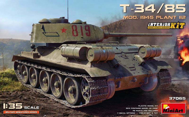 MA37065 1/35 T-34-85 1945年 第112工場製 インテリアキット