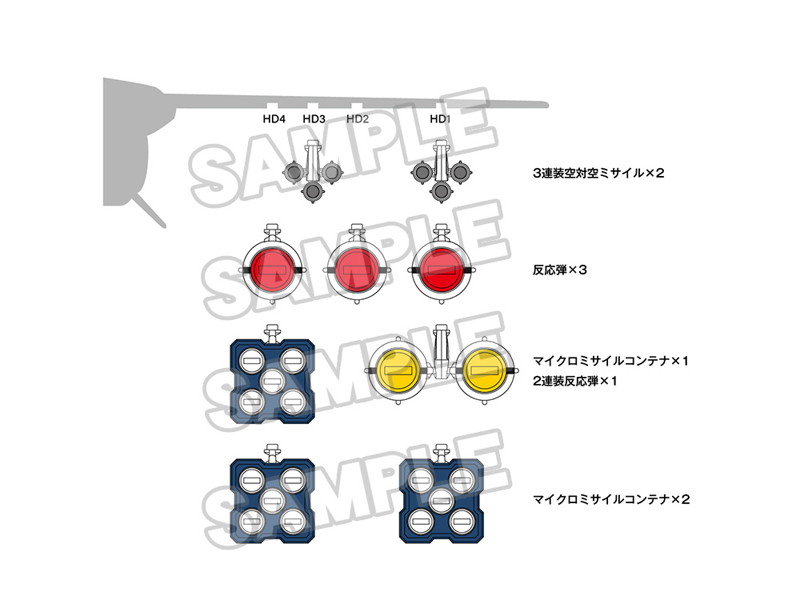 PLAMAX PX15 1/72 VF-1 バルキリー用兵装セット
