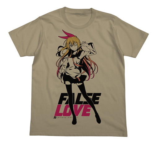 ニセコイ 桐崎千棘Tシャツ/サンドカーキ-L